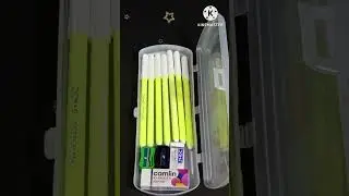 filling my new 90s pencil case/stationery/ pencil box filling/ shorts