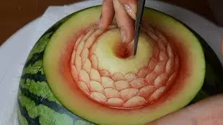 How to make 'a Round Dome' Watermelon Carving / FCL Team