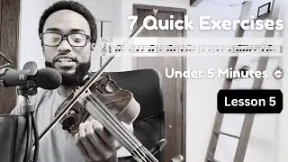 Lesson 5: 7 Violin Sight Reading Exercises (Under 5 Minute Workout)