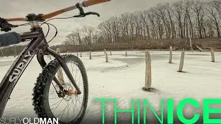 Riding thin Ice at Alum Creek!