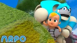 Uh-Oh! Fart Bubble Chaos 💨 | Arpo Fun Cartoons | Moonbug Kids Cartoon Adventure
