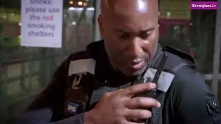 Shocking moment threatening mob force Queen Elizabeth Hospital into lockdown