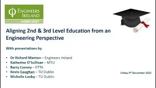 Aligning 2nd and 3rd Level Education from an Engineering Perspective