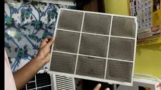 How Clean AC Filter In 5Min | AC Filter wash | Audio Hindi #trending #acservice #fullvideo #godrej