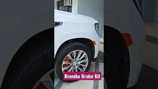 BREMBO BRAKEKIT ON GMC YUKON DENALI.  #brembo #aftermarket #autoparts #brake #bigbrake