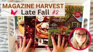 November Magazine Harvest! Choosing Fall Images for Collage, Page Turning Paper ASMR, Collage Ideas
