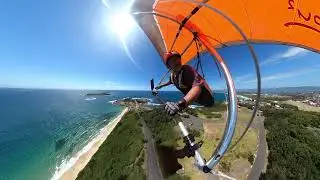 Hang Gliding, Base Bar Launch at Hill 60...it's pumping