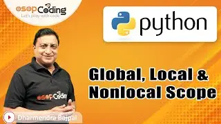 Local & Global Scope in Python | nonlocal scope in Nested Function | namespace | #Python Lecture82