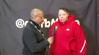 Talking with Princeton HC Dee Davis after her team's performance in the 28.5 Ohio Classic. 