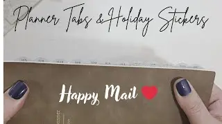 Happy Mail- Skosh Paper Co Planner Tabs and Holiday Stickers 