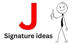 Signature J | How to write J signature | Stylish J signature ideas 