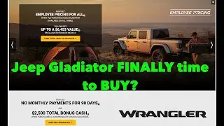 FINALLY time to BUY a GLADIATOR?!?! BIG DISCOUNTS? #jeep #jeepwrangler #jeepgladiator #discount