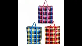 Ensemble de 3 Sacs en Plastique R&eacute;utilisables