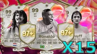 OPENING 15 97+ ICON PLAYER PICKS!! FC25 ULTIMATE TEAM