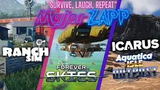 1 HOUR of 3 Games! 🤠 RANCH SIM | FOREVER SKIES | ICARUS AQUATICA ISLE DLC First Look