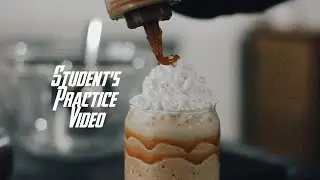 Caramel Macchiato Students Practical Session #caramel #macchiato #frappes
