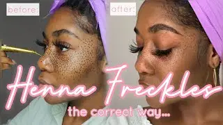 Watch me slay HENNA FRECKLES | Tips to get it right on the FIRST try!
