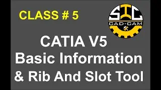 How to use Rib & Slot Tools in Catia v5 #siccadcam