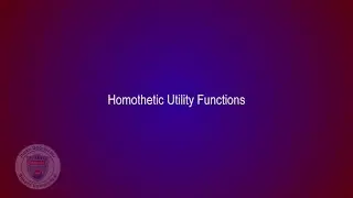 Microeconomics Theory I - Lecture 13 (ECON - 203)