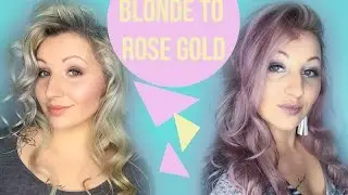 How to dye Rose Gold Hair DIY Tutorial &hearts; FROM BLONDE TO PINK HAIR | Passionista.club