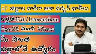 Asha worker job notification 2022/AP Nandyal notification/letest job2022