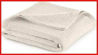 Experience Ultimate Comfort with the Super Soft 100% Cotton Thermal Blanket
