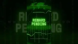 REWARD PENDING   Retro CRT green screen glitch text animation