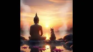 cat and buddha  Relaxing Live 24
