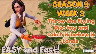 Week 3 Season 9 Challenges - Throw the Flying Disc toy and catch it before it land - FAST AND EASY