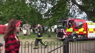 Redwatch Fire Service gets an emergency call out at Exeter Respect Festival 2022
