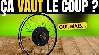 Kit de Conversion V&eacute;lo &Eacute;lectrique 26/28&rsquo;&rsquo; &ndash; Moteur 48V 1500W Brushless Gearless, Kit Complet &Eacute;cran