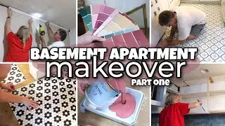 BASEMENT APARTMENT MAKEOVER  PART ONE / PAINTING, DECLUTTERING, FLOORING