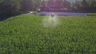 14.30kg remote control agriculture drone ag drone spraying for crops #dji #agro