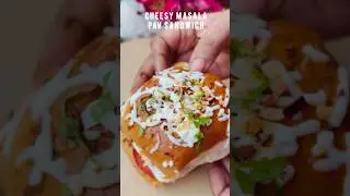 Cheesy Masala Pav Sandwich🤤😍😋🤩|Cheesy Pav Sandwich| Masala Pav Sandwich #shortsfeed #shorts