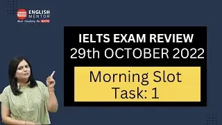 IELTS Exam Review 29th October 2022 Task 1 Morning Slot