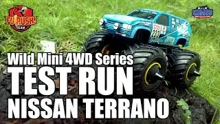 ミニ四駆 Ngetes TAMIYA NISSAN TERRANO Di Rumput, SERU! (Mini 4WD Wild Series Nissan Terrano Test Run)