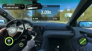 BMW E46 320D 2.0D (M47) AT RWD 2002 STOCK. 0-100 acceleration