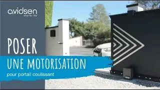Comment installer une motorisation (moteur) de portail coulissant ? #avidsen vous explique tout.