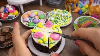 Miniature Oreo Yummy tasty birthday cake with dairy milk and 5star kinder Joy l unique Mini kitchen 
