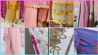 Beautiful and stylish Daman and sidechaak designs| unique homemade Daman designing ideas with lace 