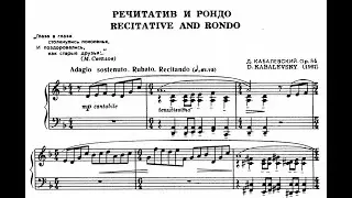 Дмитрий Кабалевский / Dmitry Kabalevsky: Речитатив и рондо, Op.84 (Recitative and Rondo)