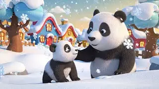 Minecraft Baby Panda Rolled Into a Snow Pi | Nursery Rhymes for Kids & Baby Songs