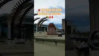 🍁🇨🇦 A Beautiful Autumn 2023 Walkthrough Downtown Waterloo #4k #walkthrough #waterloo #explore #hdr