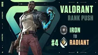 IRON TO RADIANT Solo Queue CHALLENGE #4 | Valorant Rank Up