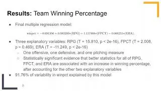 Minnesota Intercollegiate Athletic Conference MIAC Softball  An Evaluation of Statistics for Playoff