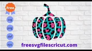 Free Leopard Print Pumpkin Svg, Free Thanksgiving Svg, Free Halloween Svg