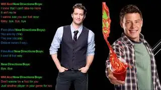 Bye, Bye Bye/I Want It That Way Glee Lyrics