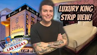 This Strip View at The Cromwell Las Vegas Is WILD 😳 | Luxury King Room Tour