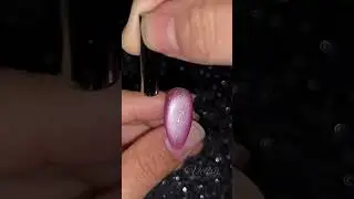 💎💖 Purple & Blue Ribbed Glass Nail With Aurora & Cat Eye Shine ✨