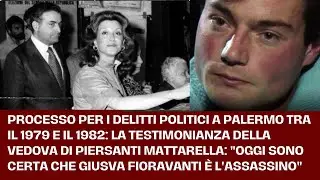 Testimonianza vedova di Piersanti Mattarella: 
